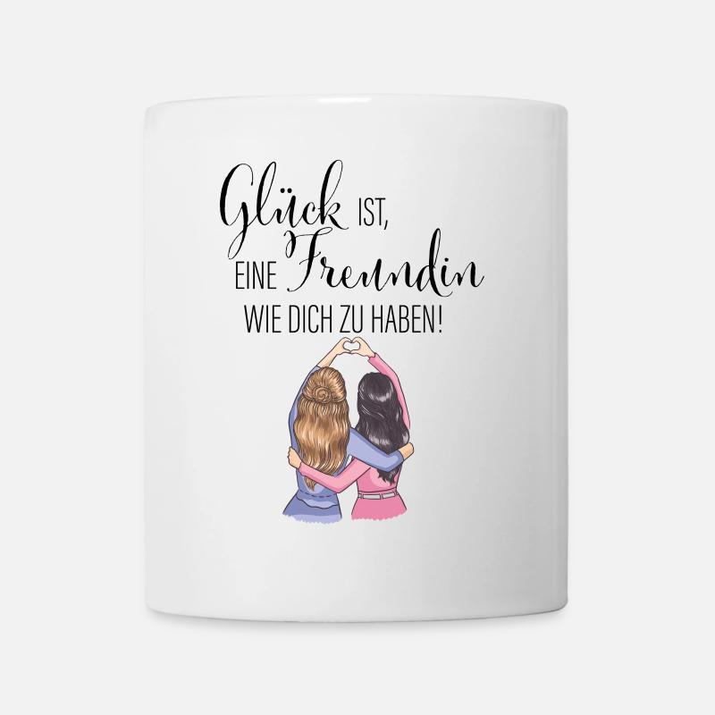Beste Freundin Glück Geburtstag Geschenk Schwester - Tasse - Weiß