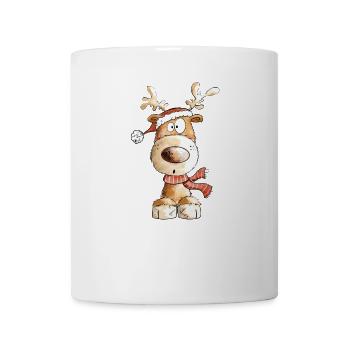 Le Père Noël Renne de Noël par MODARTIS - Mug blanc - blanc - Devant