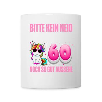 60. Geburtstag 60 Jahre Lustiger Spruch - Tasse - Weiß - Vorne