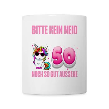 50. Geburtstag 50 Jahre Lustiger Spruch - Tasse - Weiß - Vorne