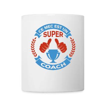 Ce mec est un super entraineur cadeau humour - Mug blanc - blanc - Devant