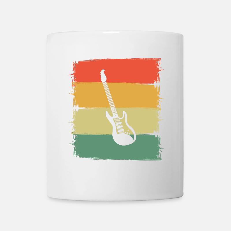 Gitarre E-Gitarre Gitarrist - Tasse - Weiß