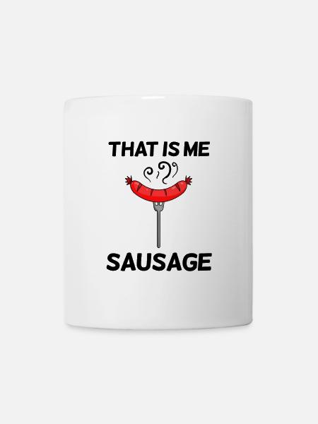 Wurst Spruch lustig - Tasse - Weiß