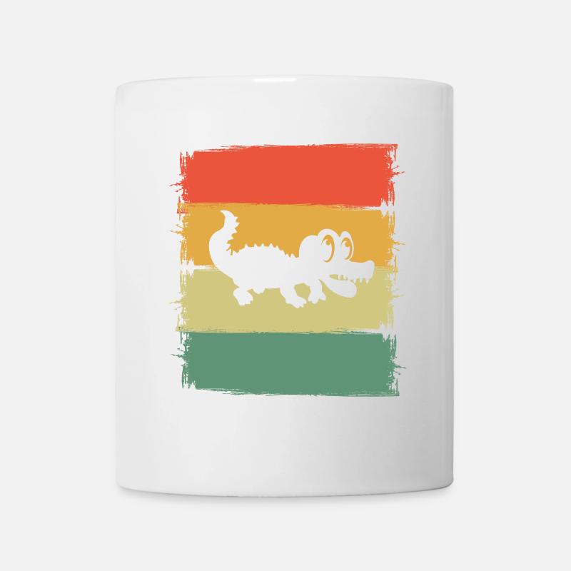 Aligator Krokodil - Tasse - Weiß