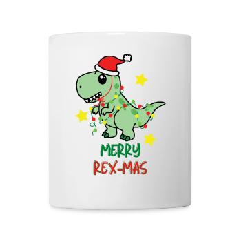 Joyeux Rex-Mas Ugly Noël XMAS X-Mas - Mug blanc - blanc - Devant
