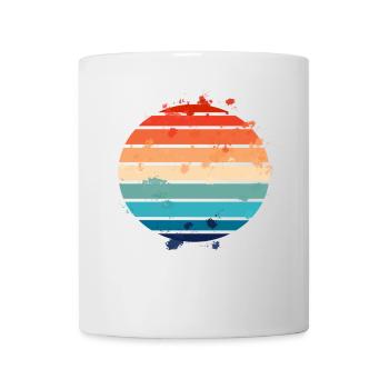 Splatter Retro Sunset - Mug - white - Front