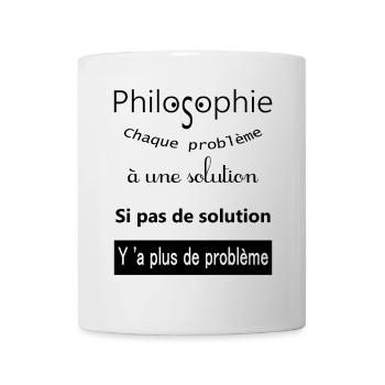 My philosophie - Mug blanc - blanc - Devant