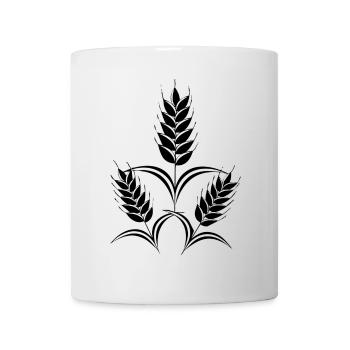 3 Ähren - Tasse - Weiß - Vorne