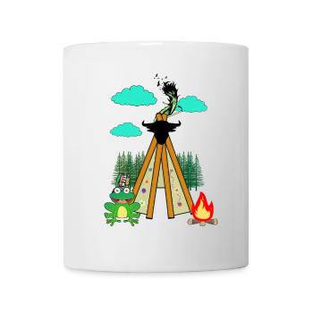 Hippie Frogs Frog Kids Child - Mug - white - Front
