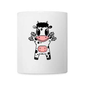 Kuh Fitness Motivation Gym Geschenk - Tasse - Weiß - Vorne