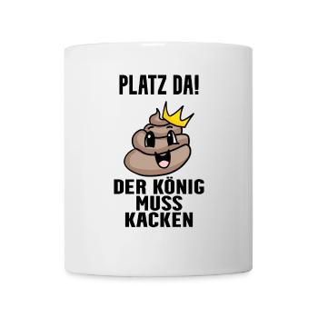 Kacke König - Tasse - Weiß - Vorne
