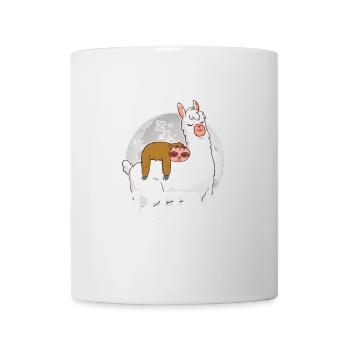 Official Sleeping Shirt Nightgown Lama Sloth - Mug - white - Front