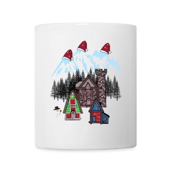 Xmas Winter Tirol Österreich Gebirge Berg Nikolaus - Tasse - Weiß - Vorne