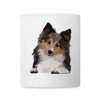 Dani, der Sheltie - Tasse - Weiß - Vorne