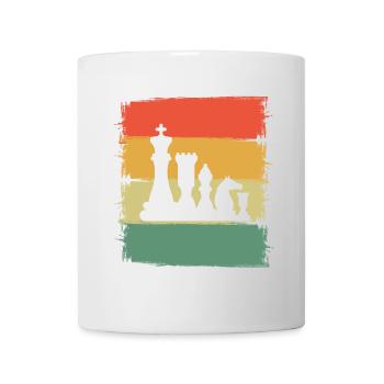 Schach - Tasse - Weiß - Vorne