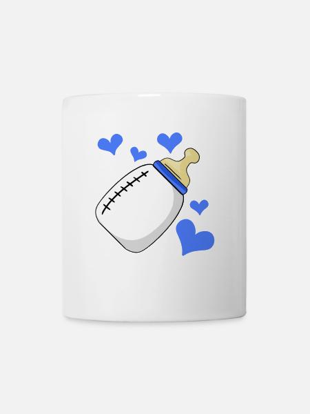 Milchflasche Junge Schwanger Geburt - Tasse - Weiß