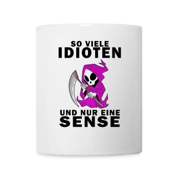 Sensenmann Damen Sarkastisch Provokation - Tasse - Weiß - Vorne