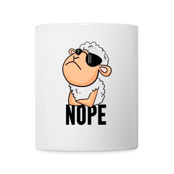 Mouton nope drôle - Mug blanc - blanc - Devant