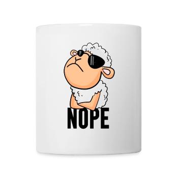 Mouton nope drôle - Mug blanc - blanc - Devant