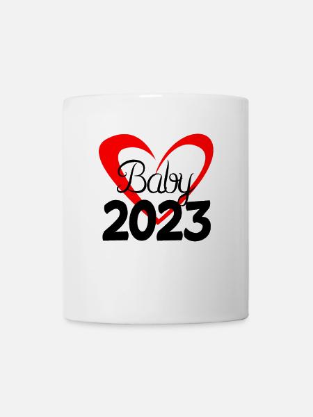 Bébé 2023 - Nouveau-né 2023 Cadeau bébé - Mug blanc - blanc