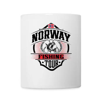 Norwegen Angeln Fischen Angler - Tasse - Weiß - Vorne