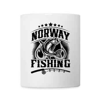 Norwegen Angeln Angler - Tasse - Weiß - Vorne