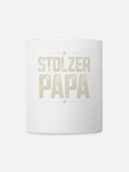 Stolzer Papa - Tasse - Weiß