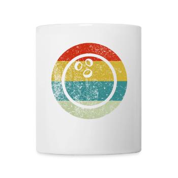 Retro Vintage Bowling - Tasse - Weiß - Vorne