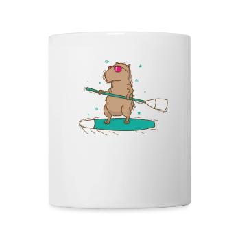 Caviidae Cochon d’Inde Surfs Rongeur - Mug blanc - blanc - Devant