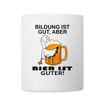 Bier Spruch lustig - Tasse - Weiß - Vorne