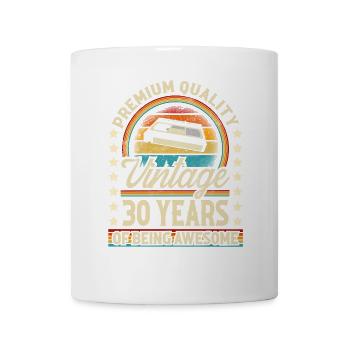 30. Geburtstag Vintage Vhs - Tasse - Weiß - Vorne