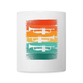 Trompette - Mug blanc - blanc - Devant
