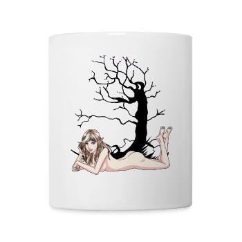 Erotic Fairy Fairy Dream Fantasy Nude Woman Nature - Mug - white - Front