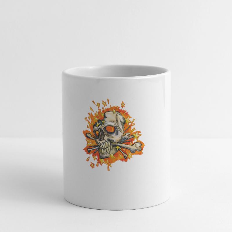 exploding skull Mug