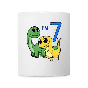 7. Geburtstag Junge - 7 Jahre Geschenk - Tasse - Weiß - Vorne