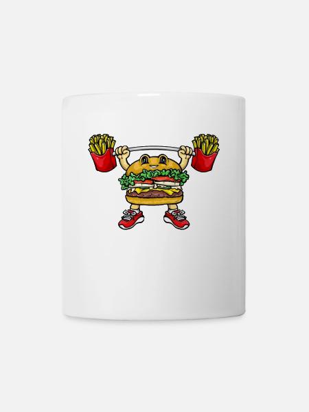 Hamburger Pommes - Tasse - Weiß