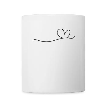 Line Heart - Mug - white - Front