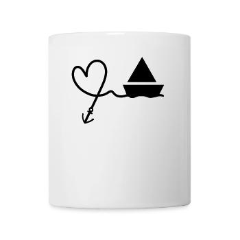 Herz Anker Boot - Tasse - Weiß - Vorne