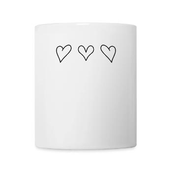 Cœur Cœur Amour - Mug blanc - blanc - Devant