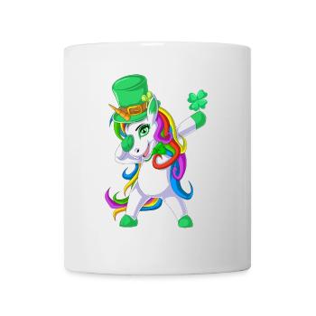 Dabbing Einhorn St Patricks Tag - Tasse - Weiß - Vorne