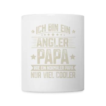 Papa Angler Vater Vatertag - Tasse - Weiß - Vorne