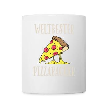 Weltbester Pizzabäcker - Tasse - Weiß - Vorne