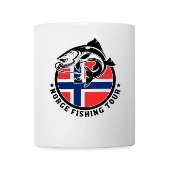 Norwegen Angeln Fischen Angler - Tasse - Weiß - Vorne