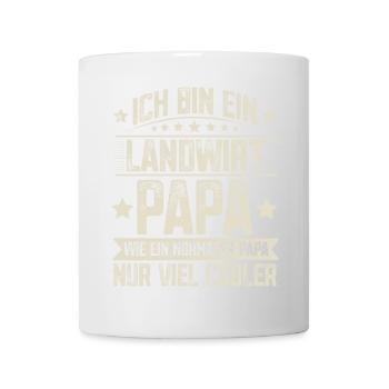 Papa Landwirt Vater Vatertag - Tasse - Weiß - Vorne