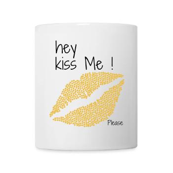 kiss me - Mug - white - Front