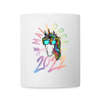 mallorca 2022 einhorn bunt - Tasse - Weiß - Vorne