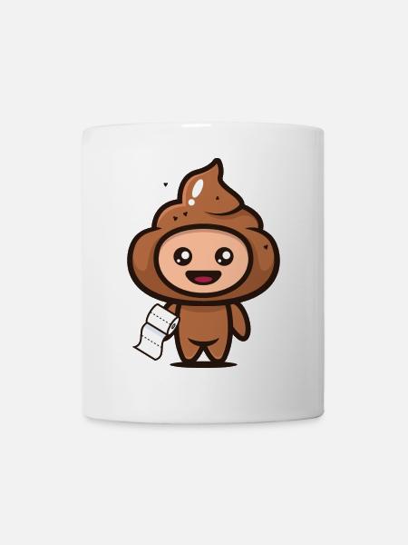 In love poop pile with toilet paper – Funny - Mug - white