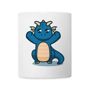 Cute baby dragon wants to be held in her arms - Mug - white - Front