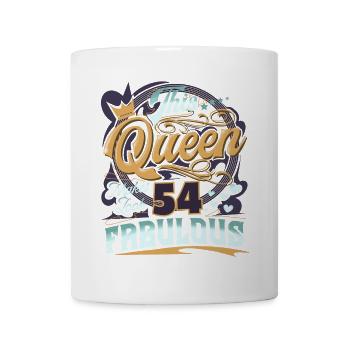 54ème anniversaire 54 ans Femmes Femmes Reine - Mug blanc - blanc - Devant