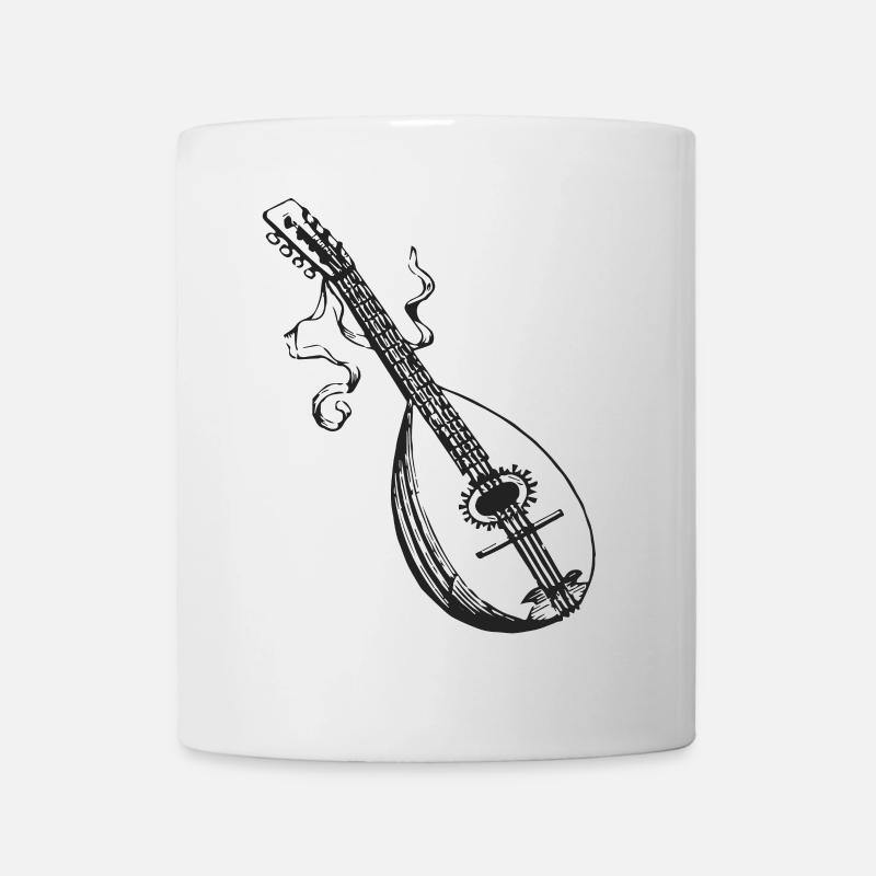 Luth médiéval vintage – Design de RPG fantastique - Mug blanc - blanc